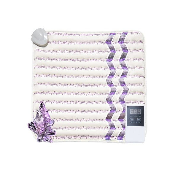 VEVOR Infrarot Wärmepad Amethyst-Edelsteine, Therapiematte negative Ionen 46x46cm, XHZSJJRDXHL1GQGIEV2