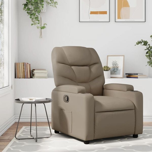 vidaXL Relaxsessel Cappuccino-Braun Kunstleder, 372471, 8721012201170