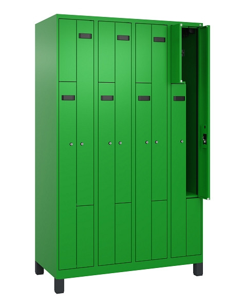 C+P Z-Spind Evolo PLUS, Füße, 8 Fächer, 1950x1200x500mm, 6037/6037, Zylinderschloss, 049013-408 S10052