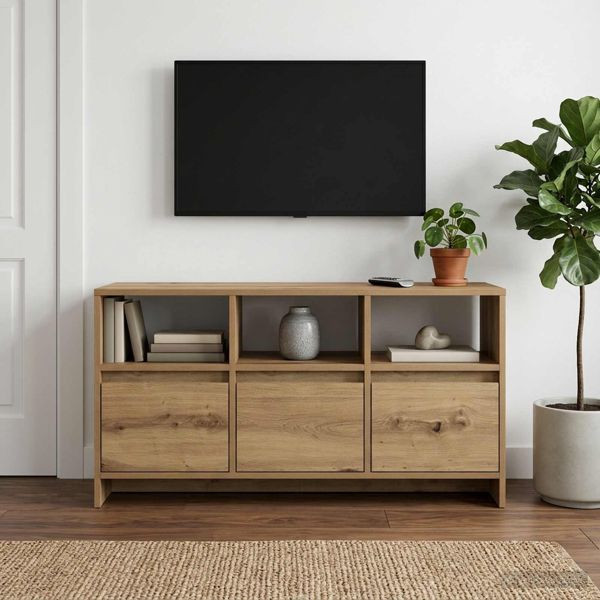vidaXL TV-Schrank 102 x 37,5 x 52,5 cm Artisan-Eiche Holzwerkstoff, 8017359