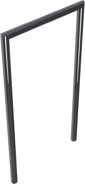 Schake Rohrbügel aus Stahlrohr Ø 48 x 2,5 mm, Gesamtbreite 700 mm, verzinkt und beschichtet DB 703, 447_11B