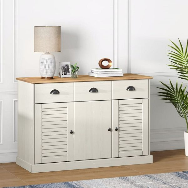 vidaXL Sideboard mit Schubladen VIGO 113x40x75 cm Massivholz Kiefer, 353191