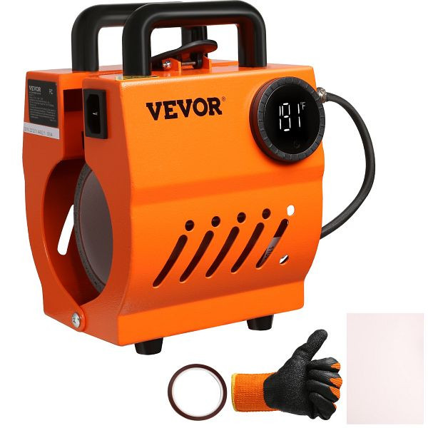 VEVOR Becher Sublimationspresse Becherpresse 11-15 Unzen 350 W Becher Bedrucken Sublimationspresse, SDK350W1115OZ136BV2