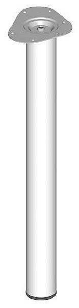 Element System STAHLROHRFUSS, LOSE, Ø60, 700 mm, WEISS, VE: 4 Stück, 11102-00032