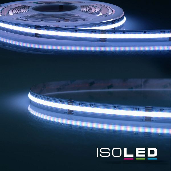 ISOLED LED AQUA COB RGB+WW Linear Flexband, 24V DC, 20W, IP68, 5m Rolle, 896 LED/m, 115791