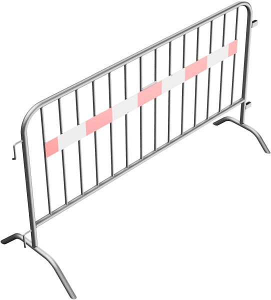 Schake Absperrgitter Typ D, mit Tastleiste, Länge: 2,00 m, 14 Stäbe, 419_011