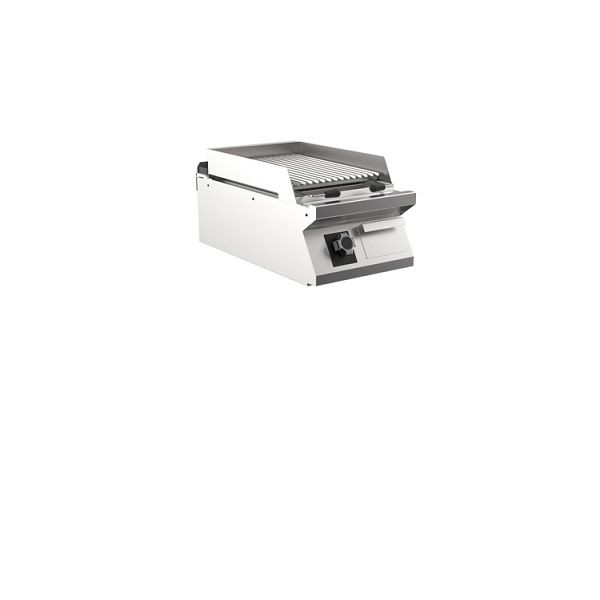 Mareno M1-700 Lavasteingrill mit verstellbarem Grillrost aus Edelstahl, 40cm, 400(B)x750(T)x250(H)mm, GL74GIT, 171.351