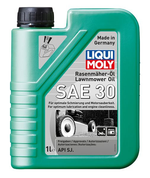 LIQUI MOLY Rasenmäher-Öl SAE 30, Kanister Kunststoff, VE: 1 Liter, 1264