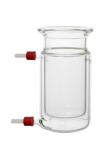Rettberg Reaktionsgefäß, 2000 ml, DN 150, mit Nut, Temperiermantel mit 2x GL 32 starkwandig, 107015634