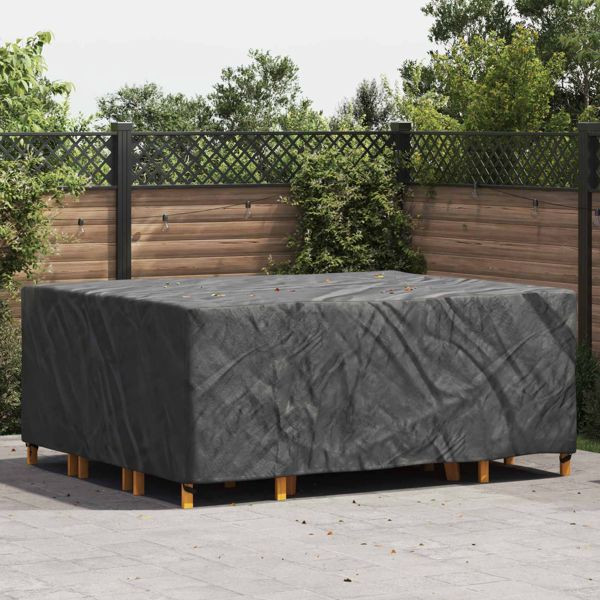 vidaXL Möbelbezug Uni Schwarz 250 x 210 x 90 cm 600D, 4105824