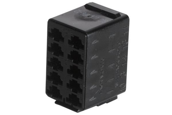 HELLA Steckgehäuse, 10-polig, Stecker: Female, schwarz, 8JD 010 076-122