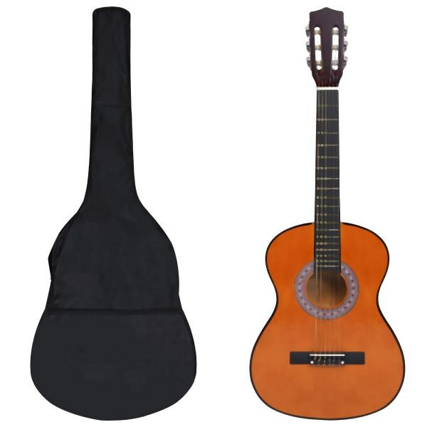 vidaXL 8-tlg. Klassikgitarren-Set für Anfänger 3/4 36", 70121