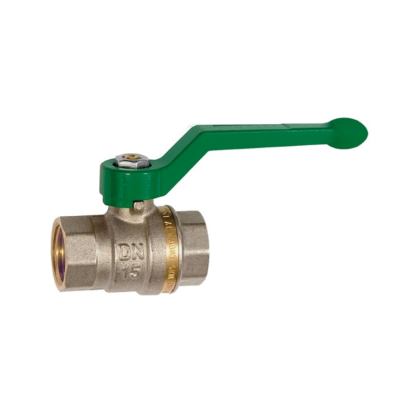 Riegler Trinkwasser-Kugelhahn, Messing vernickelt, Handhebel, IG/IG, G 1/4, DN 8, 133161