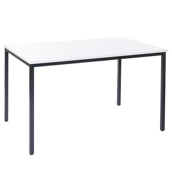 Mendler Schreibtisch Braila, Konferenztisch Bürotisch Seminartisch, 120x80cm MDF, weiß, 50803