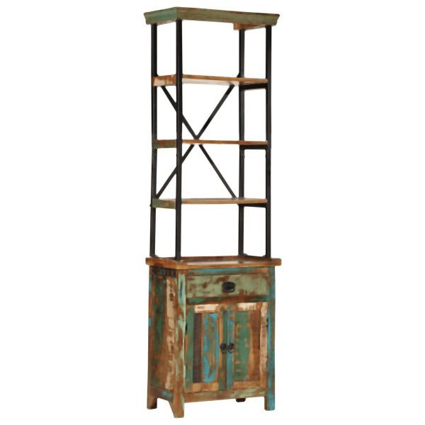vidaXL Highboard 55x30x180 cm Abmessung Altholz Massiv, 358884