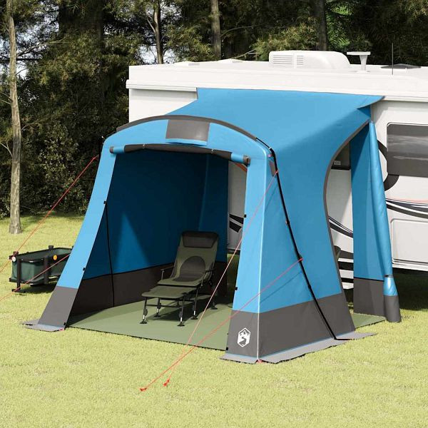 vidaXL Zelt mit Dach Blau und Schwarz 285 x 255 x 245 cm Polyester, 42001078