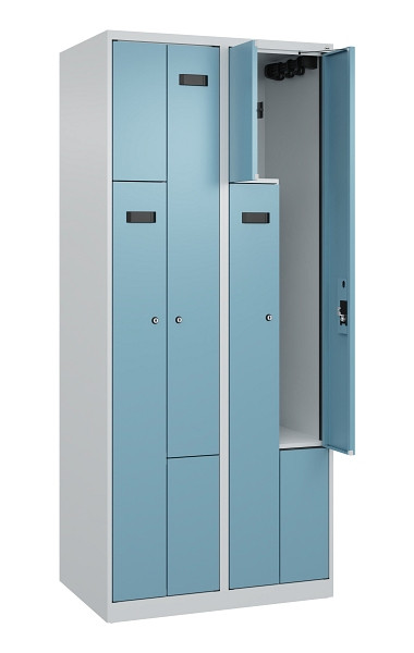 C+P Z-Spind Evolo PLUS, 4 Fächer, 1850x800x500mm, 7035/0010, Zylinderschloss, 049003-224 S10036
