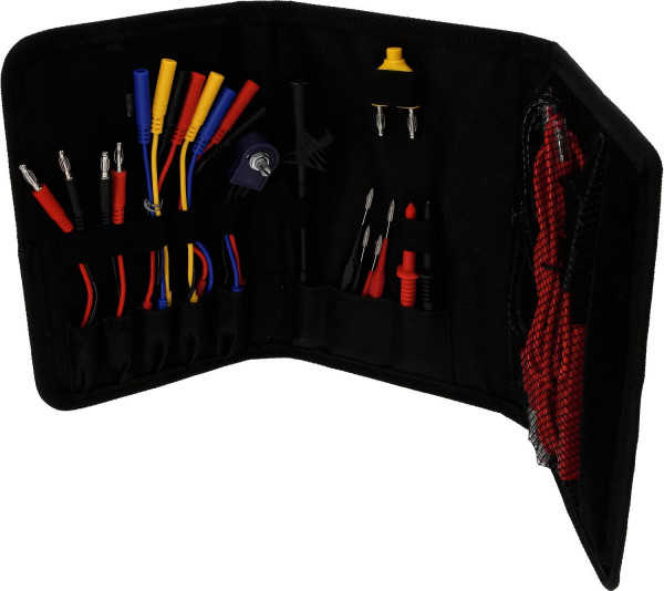 KS Tools 12/24V Diagnose Prüf- und Mess-Kabel-Satz, 25-tlg, 150.0895