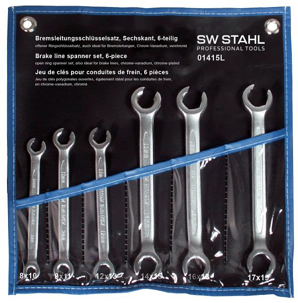 SW-Stahl Bremsleitungsschlüsselsatz, 6-teilig, 01415L, 4033592035118