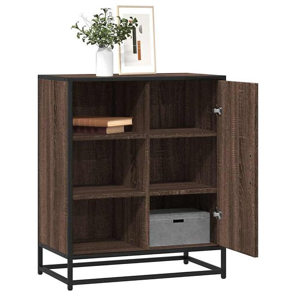 vidaXL Sideboard Braun Eichen-Optik 62x35x76 cm Holzwerkstoff, 848998
