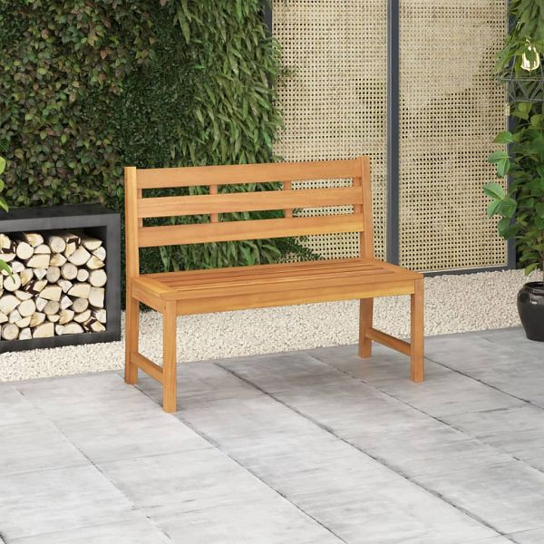 vidaXL Gartenbank 114 cm Massivholz Teak, 316634
