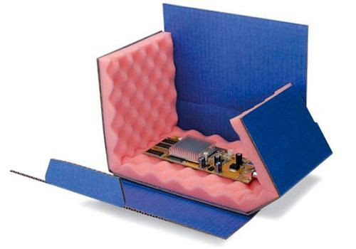 TransPak ESD-Chip Box, leitfähig, 200 x 140 x 50 mm, VE: 40 Stück, 299482