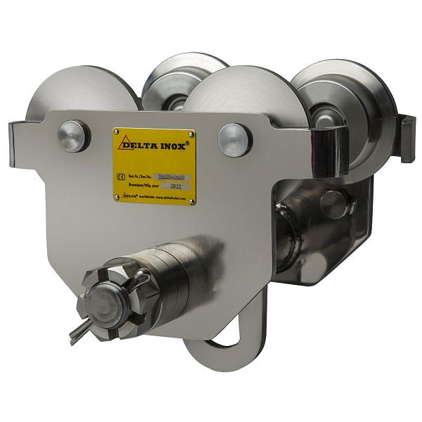 DELTA INOX® Edelstahl Handfahrwerk, 0,5t, DSS.0.02600500