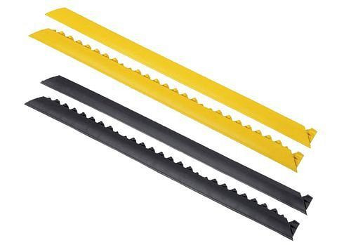DENIOS Kantenleiste, weibliche Verbindung, schwarz, 91 cm lang, 247740