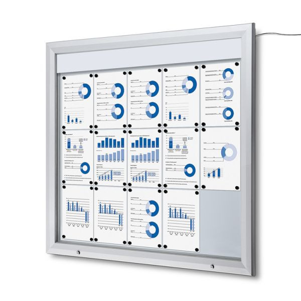 Showdown Displays Schaukasten Außen LED (15xA4), SCT15xA4PHLED