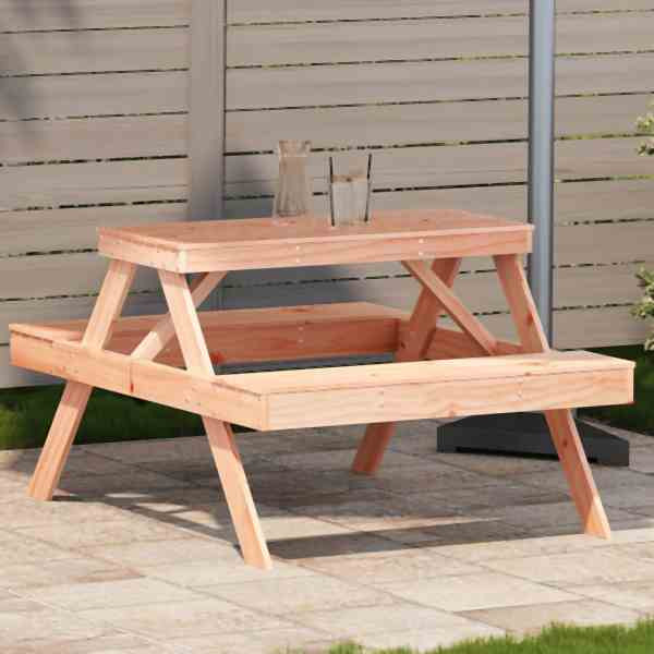 vidaXL Picknicktisch 105x134x75 cm Massivholz Douglasie, 832570