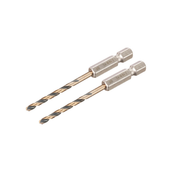 DeWalt Black&Gold HSS-G, Metallbohrer, 2x3mm, Länge 26x72mm, Sechskantschaft, schlagfest, DT20602-QZ