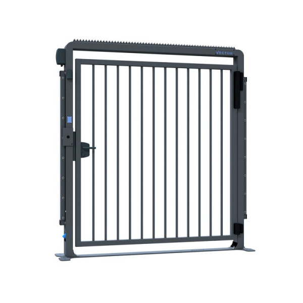 STEIN HGS Sicherheitstür V-Door-Compact-Fix-Basic, anthrazit (RAL 7016), 1790 mm, 80518.0006