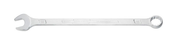 Hazet Ring-Maulschlüssel, extra lang, schlanke Bauform, Außen-Doppel-Sechskant-Tractionsprofil, 16 mm, 600LG-16