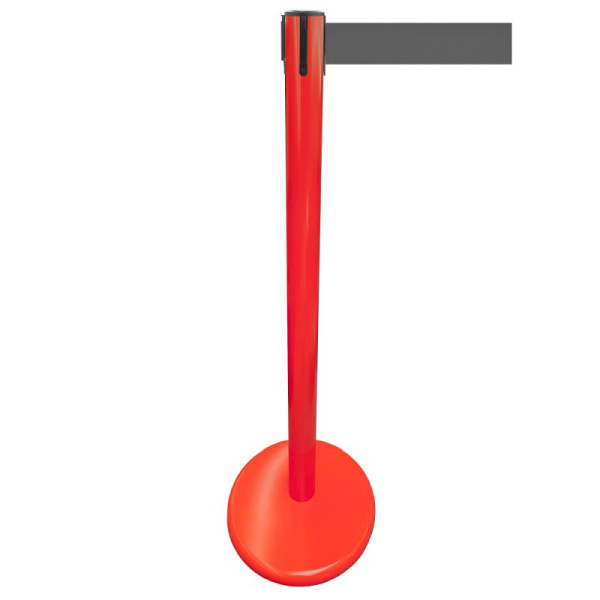 Stein HGS Personenleitsystem -P-LINE Future-, Metall/ rot, grau, mit Sicherheitsverschluss (selbstlösend), Gurtlänge: 2,3 m, 12794-0803