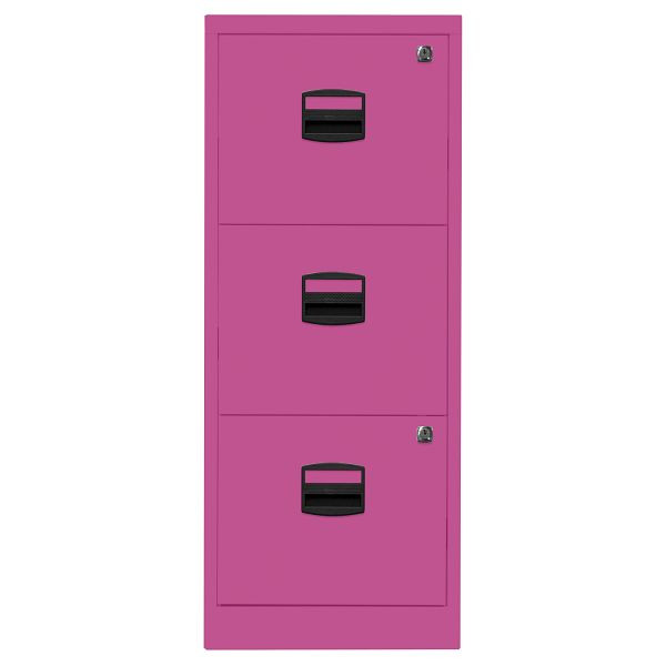 Bisley Home Hängeregistraturschrank PFA, 3 HR-Schubladen, 681 fuchsia, PFA3F681