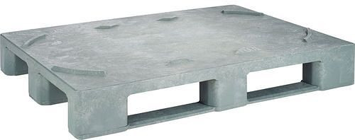 DENIOS Fasspalette, aus PE-RE, 800 x 1200 x 170 mm, 3 Kufen, VE: 5 Stück, 312664