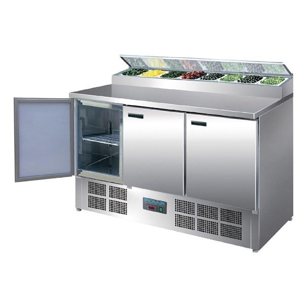 Polar gekühlte Saladette und Pizzatisch 390 Liter, G605