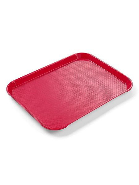 Hendi Serviertablett, LxBxH: 265x345x20 mm, Rot, Fast Food Tablett, 878712