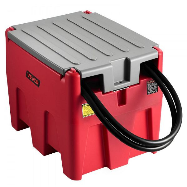VEVOR Tragbarer 220L Dieseltank, 48L/min, 12V Pumpe & 4m Schlauch, PE-Transfertank für Kraftstoff, Rot, CYXCY58GALXKFOWEB001V9