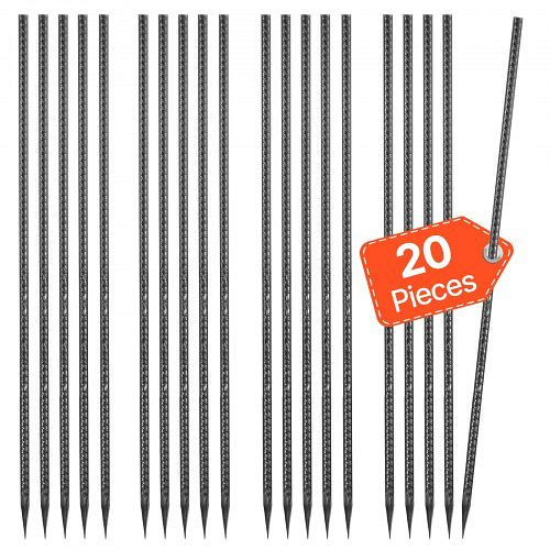 VEVOR 20er Pack I-Typ Bodenanker Erdanker Erdnägel Heringe Zeltheringe 609,6mm, LWDDIJ24YC12MNNC0001V0