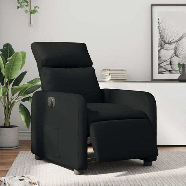 vidaXL Relaxsessel Elektrisch Schwarz Kunstleder, 3206735