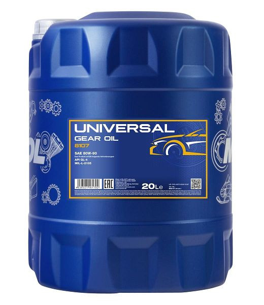 MANNOL Getriebeöl 8107 Universal 80W-90 GL-4, VE: 20 l, MN8107-20