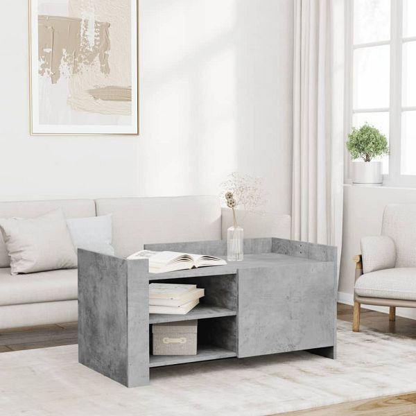 vidaXL Couchtisch Betongrau 100x50x50 cm Holzwerkstoff, 848363