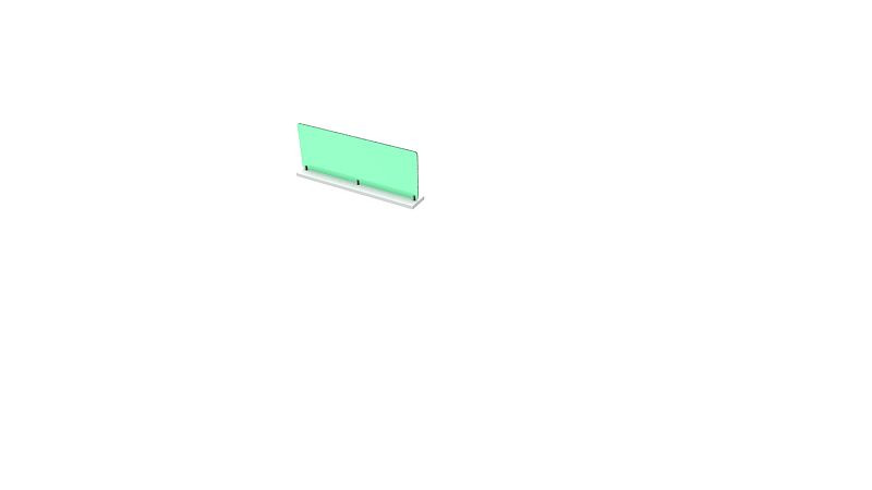 Klain "MULTIWA" Einsatz für Trennwand Modul, 1361x151x380, 161-1470
