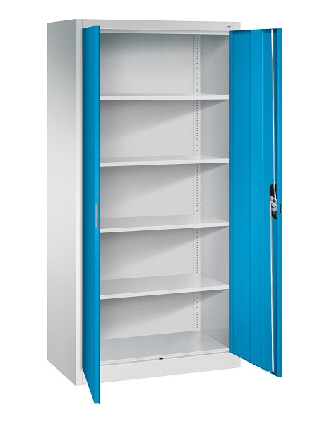 C+P Büroschrank Acurado, H1950xB930xT500mm, 7035/5012, 9280-000 S11183