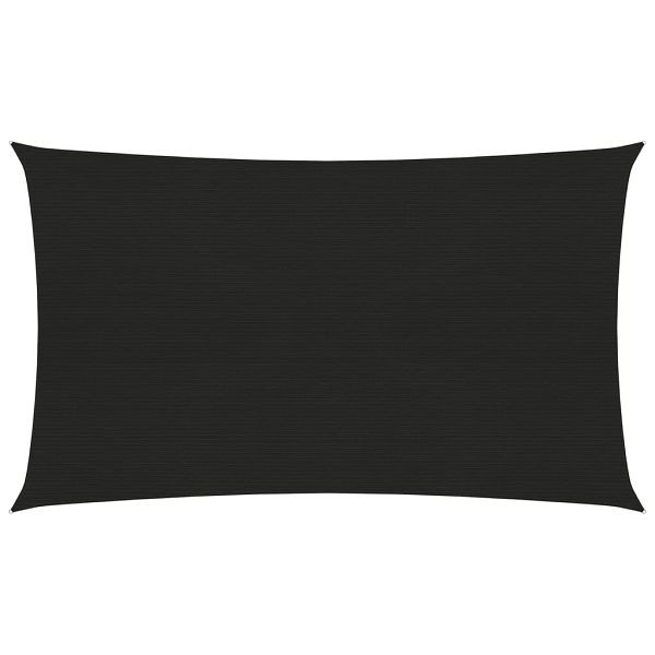 vidaXL Sonnensegel 160 g/m² Schwarz 5x8 m HDPE, 311743, 8720286103067