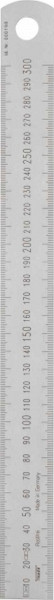 Vogel Germany Stahlmaßstab 150mm x 13mm x 0,5 mm, gelasert, 1010060015
