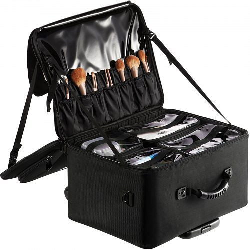 VEVOR Kosmetikkoffer mit wärmeisolierender Schicht Make Up Tasche aus Oxford-Stoffmaterial und verschleißfest 480x260x380mm, HZBXLGS3C000ZDTHJV0