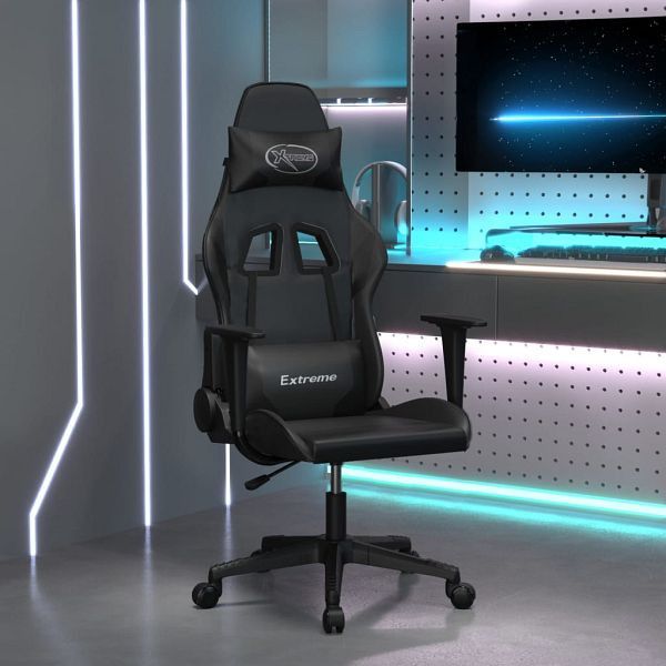 vidaXL Gaming-Stuhl Schwarz Kunstleder, Füllung: Schaumstoff, 3143695