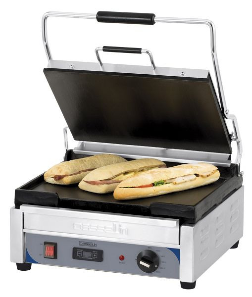 Casselin Panini-Grill L - Premium - Glatt / Glatt mit Timer, CGPLLGPT